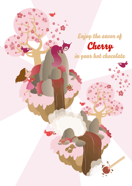 Touillette au chocolat et cerise